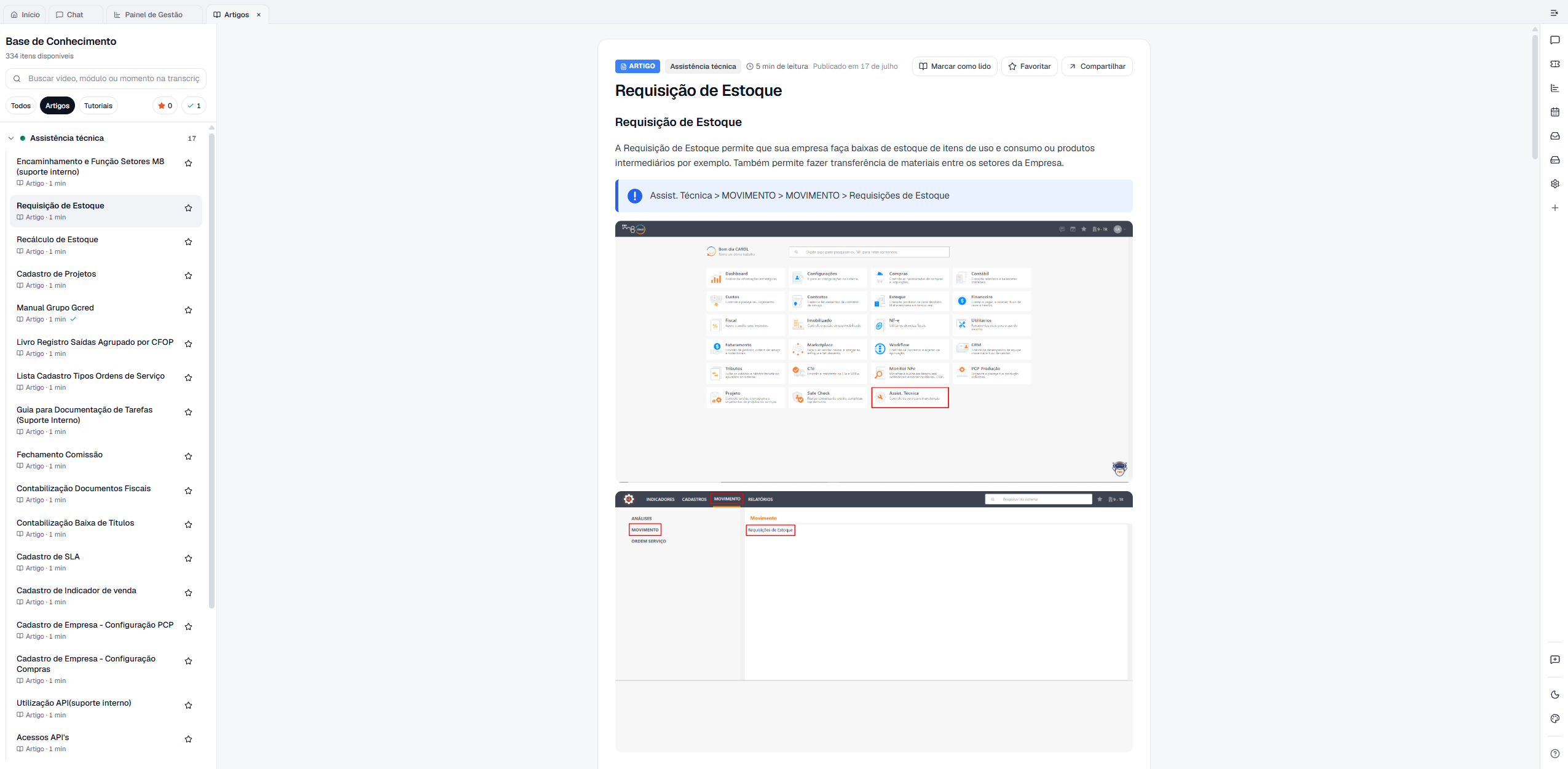 Ficha do ticket do MDesk com as datas de disponibilização